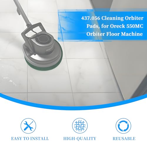 12" Oreck Commercial Cleaning Orbiter Pad - Durable Scrubbing Solution