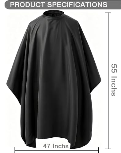 Borogo Professional Waterproof Hair Cutting Cape with Snap Closure