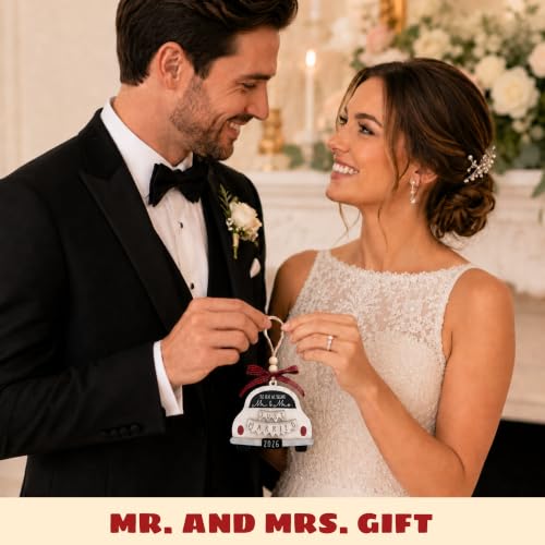Mr and Mrs Just Married Ornament 2026 - Wedding Gift for Couples