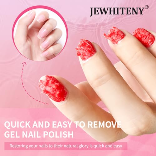 JEWHITENY Gel Nail Polish Remover Set with Manicure Tools