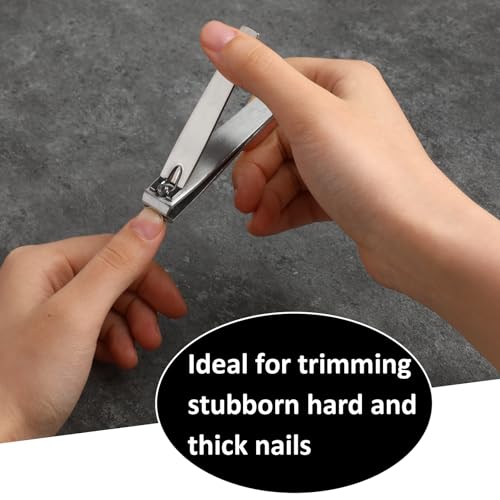 Bruislard Straight Nail Clippers for Thick Nails Stainless Steel