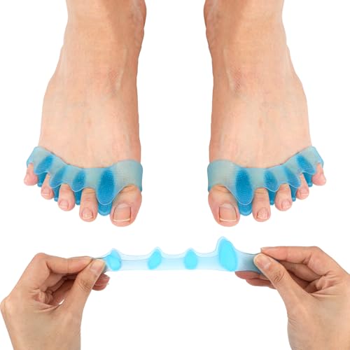 Gosknor Silicone Toe Separators for Pedicure and Toe Correction (2 Pack)