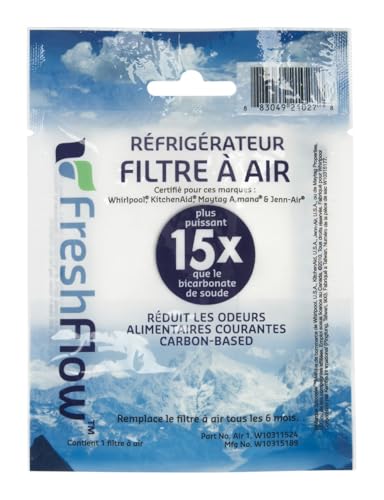 Whirlpool W10311524 FreshFlow Refrigerator Air Filter - 4.5" x 6" x 1"