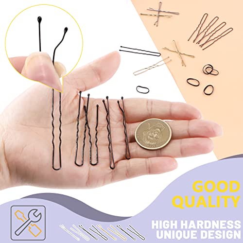 Swpeet 420Pcs Hair Pins and Bobby Pins Kit with Rubber Bands for Women