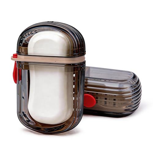 Karebeen Travel Soap Case 2 Pack - Leakproof Coffee Container