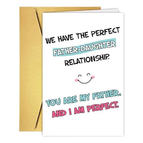 Funny Birthday Card for Dad from Daughter - Humorous Gift Idea