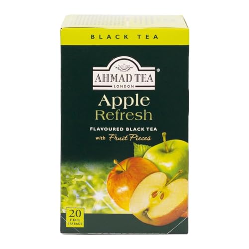 Ahmad Tea Apple Refresh Black Tea, 20 Count Teabags