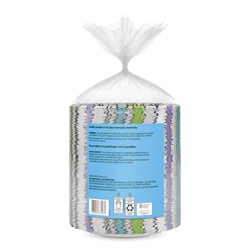 Amazon Basics 8.62 Inch Disposable Paper Plates - Pack of 880, Sturdy & Microwave Safe