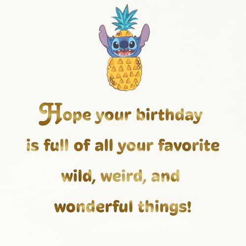 Hallmark Disney Lilo & Stitch Birthday Card - Wild, Weird & Wonderful