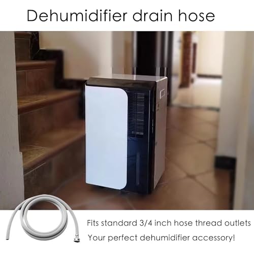 5FT Dehumidifier Drain Hose with Brass Connectors - Compatible with Most Brands