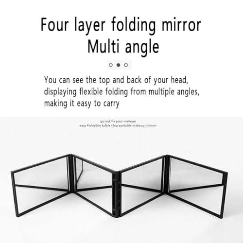 360 Degree Foldable Makeup Mirror for Hair Cutting & Grooming