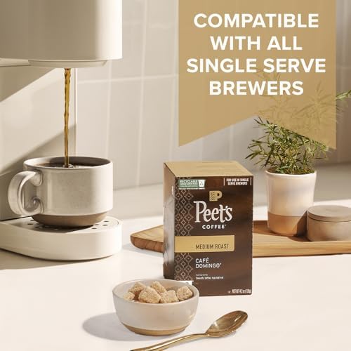 Peet's Coffee Dark Roast K-Cup Pods - 100% Arabica Holiday Blend, 60 Count (6 Boxes of 10 Pods)