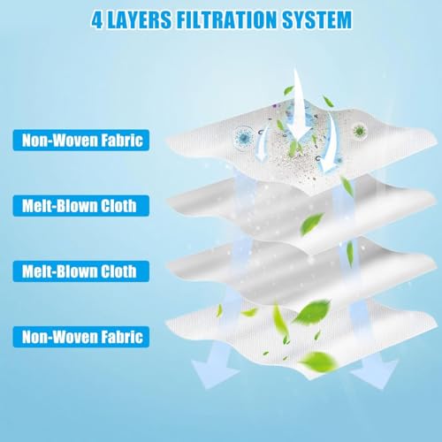 6 Pack Dust Bags for Mova P10 Pro Ultra & S20 Ultra Vacuum