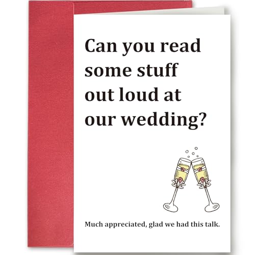 Master of Ceremonies Wedding Invitation Card - Funny MC Proposal Card