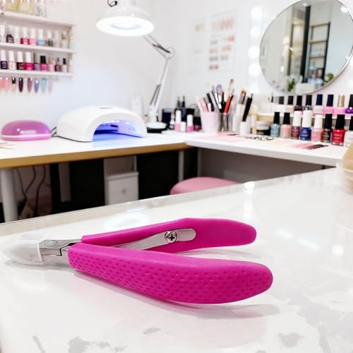 Cuticle Trimmer Stainless Steel Professional Nail Cutter with Silicone Handle