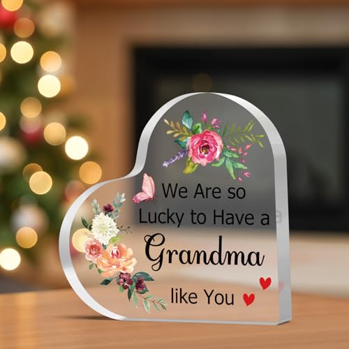 Acrylic Desk Sign for Grandma - Heartfelt Birthday & Gift Decor