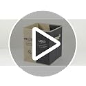 Foldable Shoe Cover Dispenser Box with Used Covers Sign - Beige & Blue