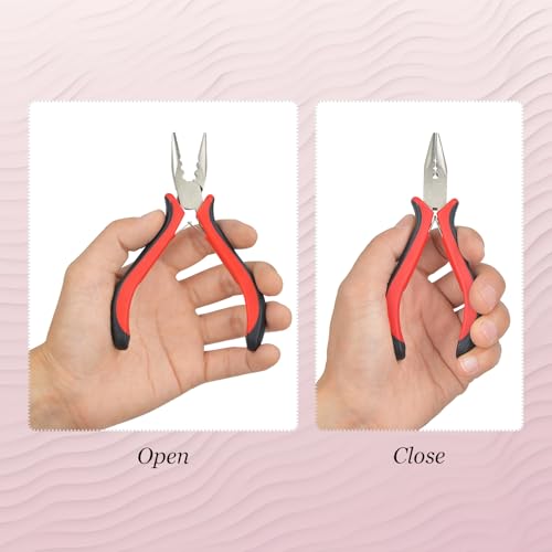 Hair Extensions Pliers 3 Holes Mini Opener and Removal Tool for Micro Rings