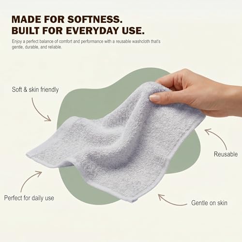 Utopia Towels 24 Pack 12x12 Cotton Washcloths - Highly Absorbent