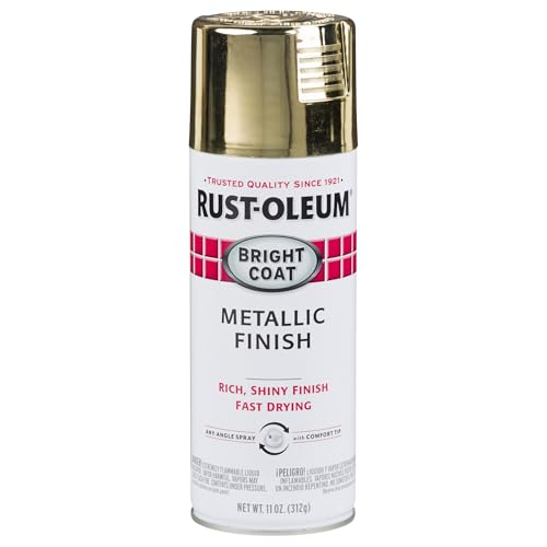 Rust-Oleum Gold Metallic Spray Paint - 11 Ounce Bright Coat Finish