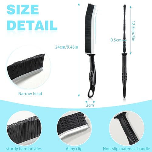 6-Piece Crevice Cleaning Brush Set for Kitchen & Bathroom