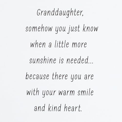 Hallmark Birthday Card for Granddaughter with Removable Heart Ornament