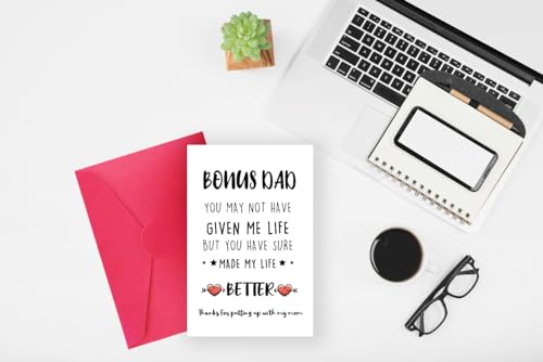 Funny Father's Day Card for Stepdad - Hilarious Gift from Kids