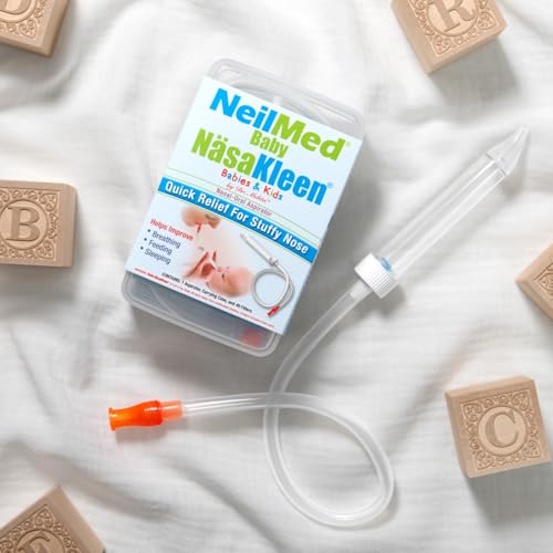 NeilMed Baby NäsaKleen Nasal-Oral Aspirator with 49 Filters & Travel Case