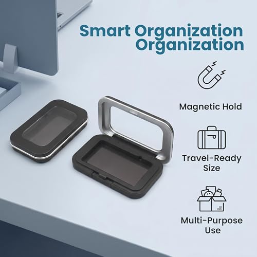 3-Pack Magnetic Bobby Pin Holder - Portable Organizer for Hair & Office Pins