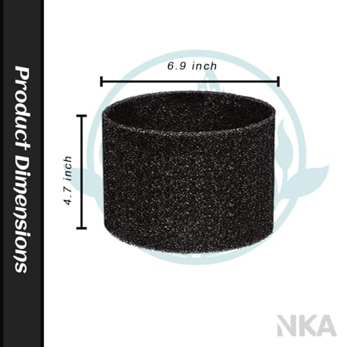 Compatible Foam Sleeve Filter for RIDGID Wet/Dry Vacuums - 2-Pack