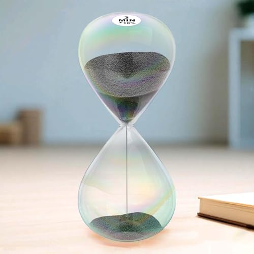3-Minute Black Sand Timer Hourglass for Home & Office Decor