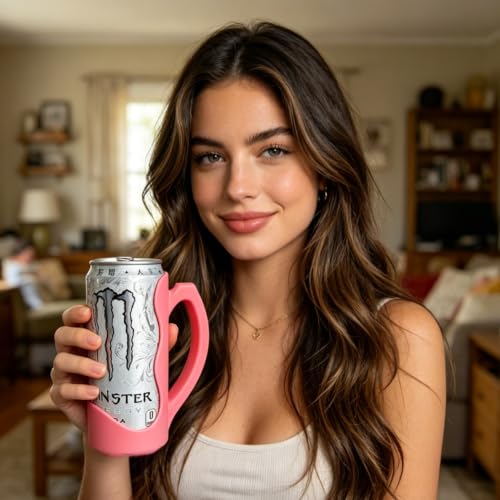 3D Printed Slim Can Holder for 12 Oz Beverages with Handle