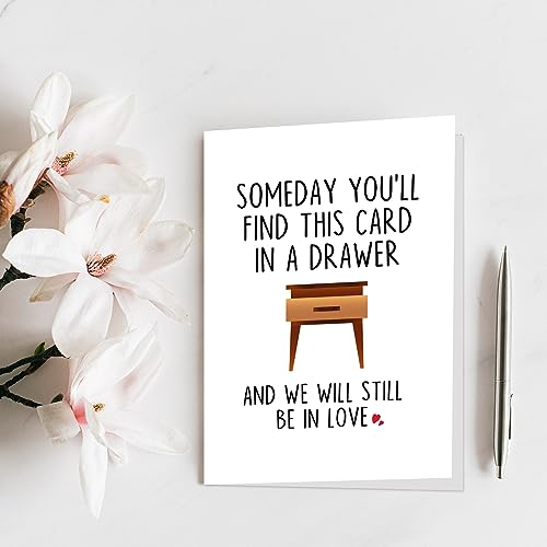 Funny Anniversary Card for Husband Wife, Hilarious Love Greeting Card
