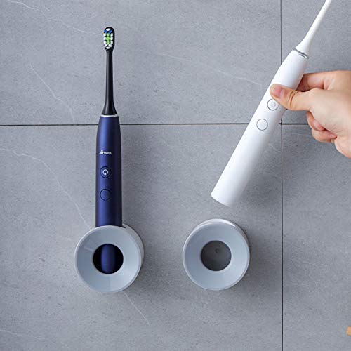Wall-Mounted Electric Toothbrush Holder - Grey Space-Saving Organizer
