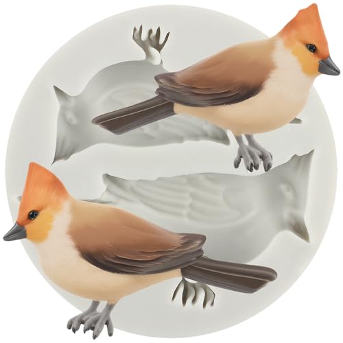 Bird Silicone Fondant Molds for Cake Decorating & Candy Making