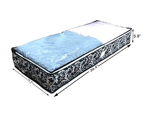 Under Bed Storage Bags with Transparent Window - Washable Organizer