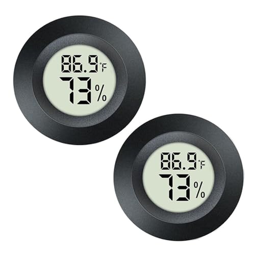 JEDEW Digital Hygrometer Thermometer, 2-Pack Indoor Humidity Monitor