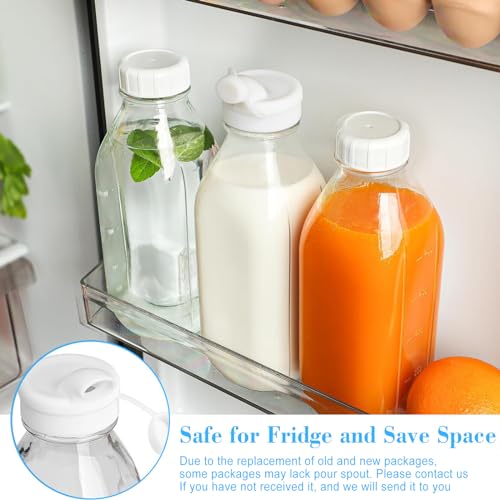Syntic 32 Oz Glass Milk Bottle with Airtight Lid and Scale Marks - 1 Pack