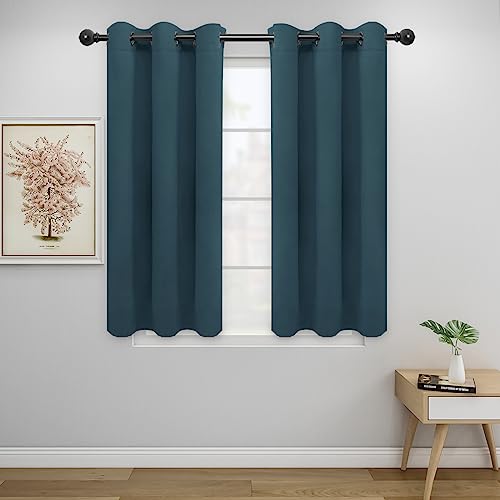 Easy-Going Thermal Blackout Curtains - 34x45 in, Bluestone (Set of 2)