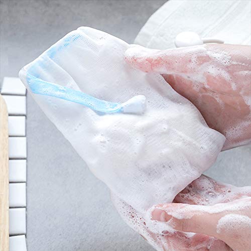 INVODA Double Layer Mesh Soap Saver Bag and Foam Net 10 Pack