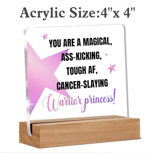Cancer Survivor Acrylic Sign | Encouraging Gifts for Women