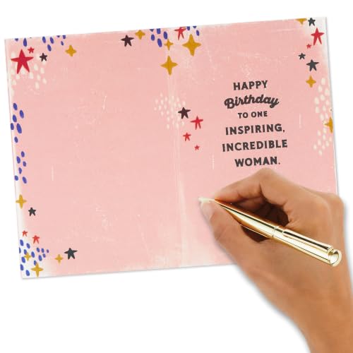 Hallmark Birthday Card for Her - Beautiful, Badass and Brave Design