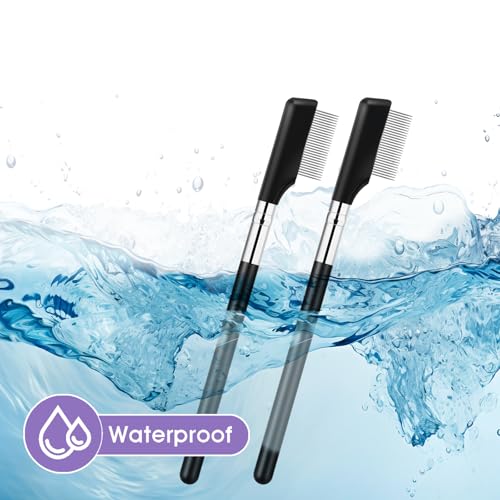 Metal Eyelash Comb Separator 2 Pack - Stainless Steel Lash Grooming Tool