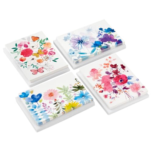 Hallmark Assorted Blank Cards with Envelopes 48-Pack - Painted Floral Design, Variation of This Listing