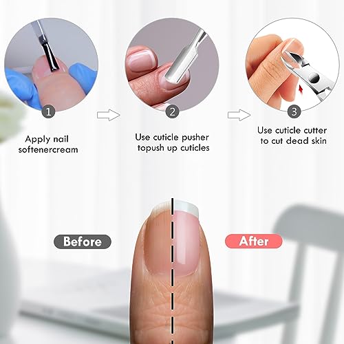 XUNXMAS Stainless Steel Cuticle Trimmer and Nipper for Manicure Pedicure