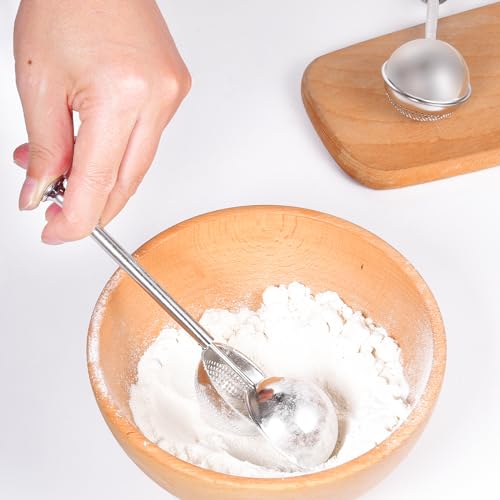 XVBITOR Stainless Steel Flour Sifter and Baking Duster Wand