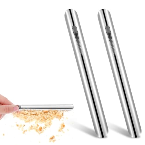 2-Pack Table Crumb Sweepers for Servers - Silver Crumb Scraper
