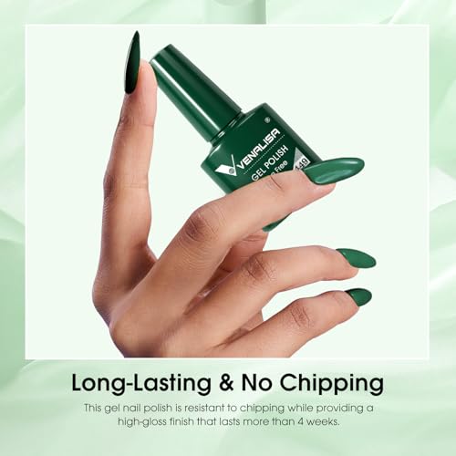 Venalisa Emerald Green Gel Nail Polish Hema-Free Soak Off UV LED