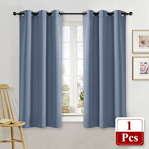 NICETOWN Stone Blue Blackout Curtain Panel - 42x63 inches