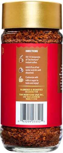 Tim Hortons Original Blend Instant Coffee - 100% Arabica Medium Roast, 3.5oz